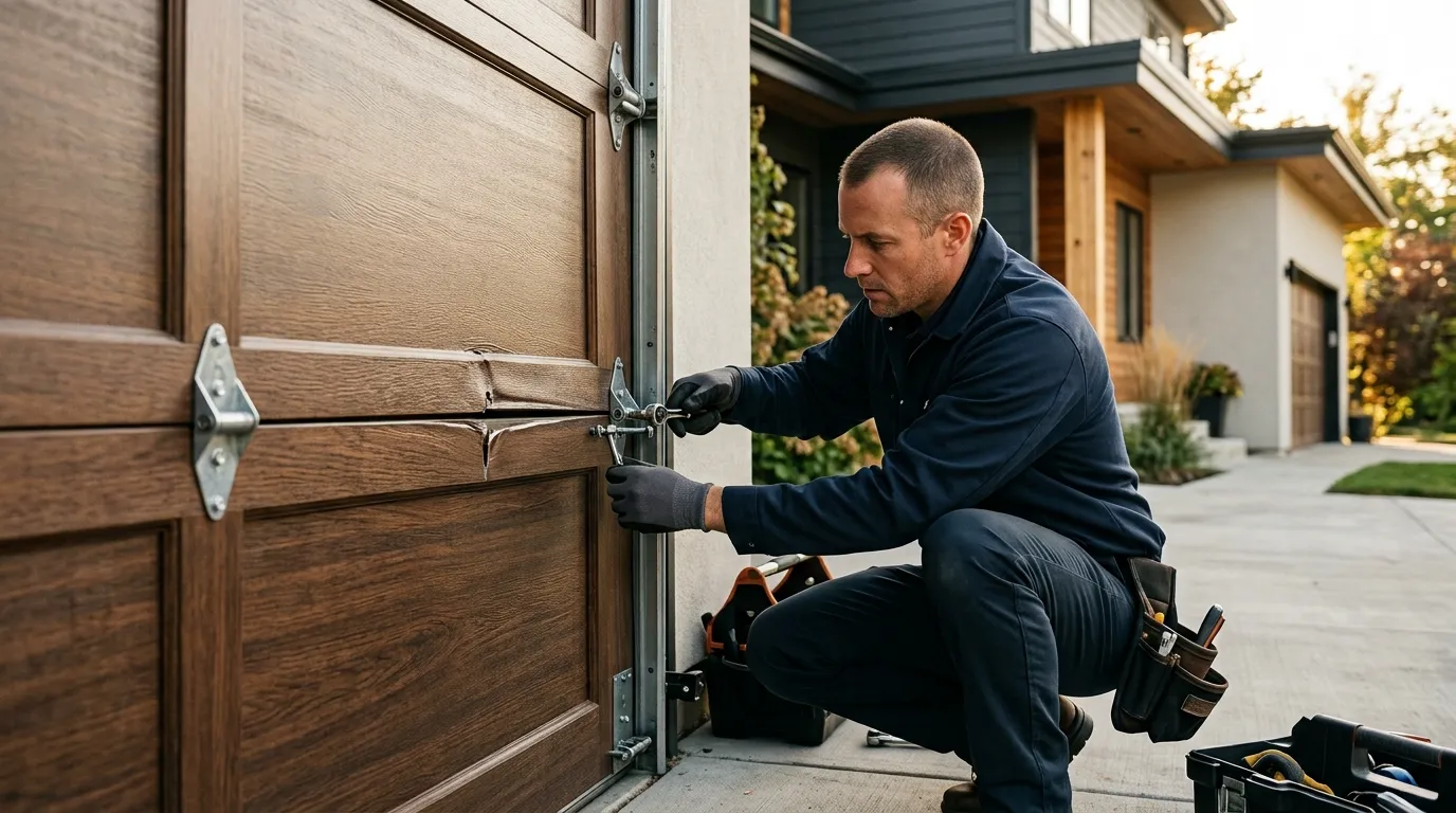 Garage door repair work in Oklahoma City, OK
